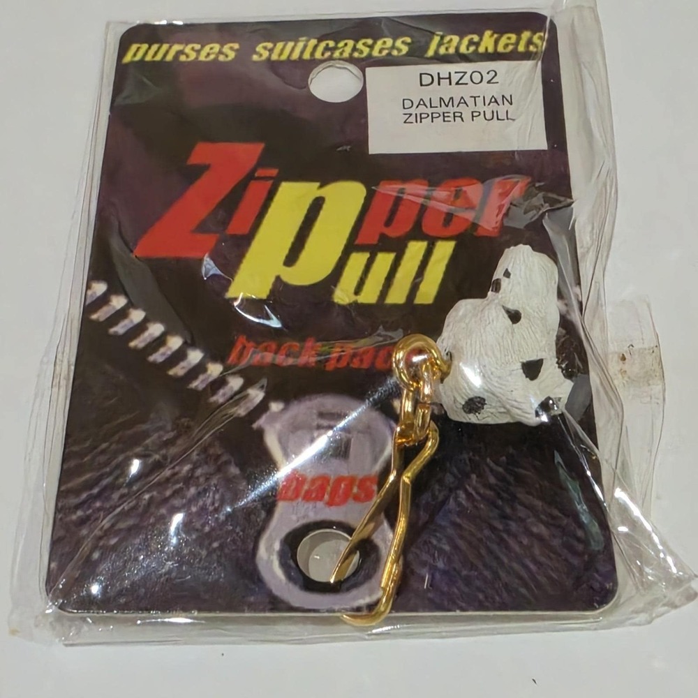 Conversation Concepts Vintage 0.5"‎ Dalmation Zipper Pull Charm